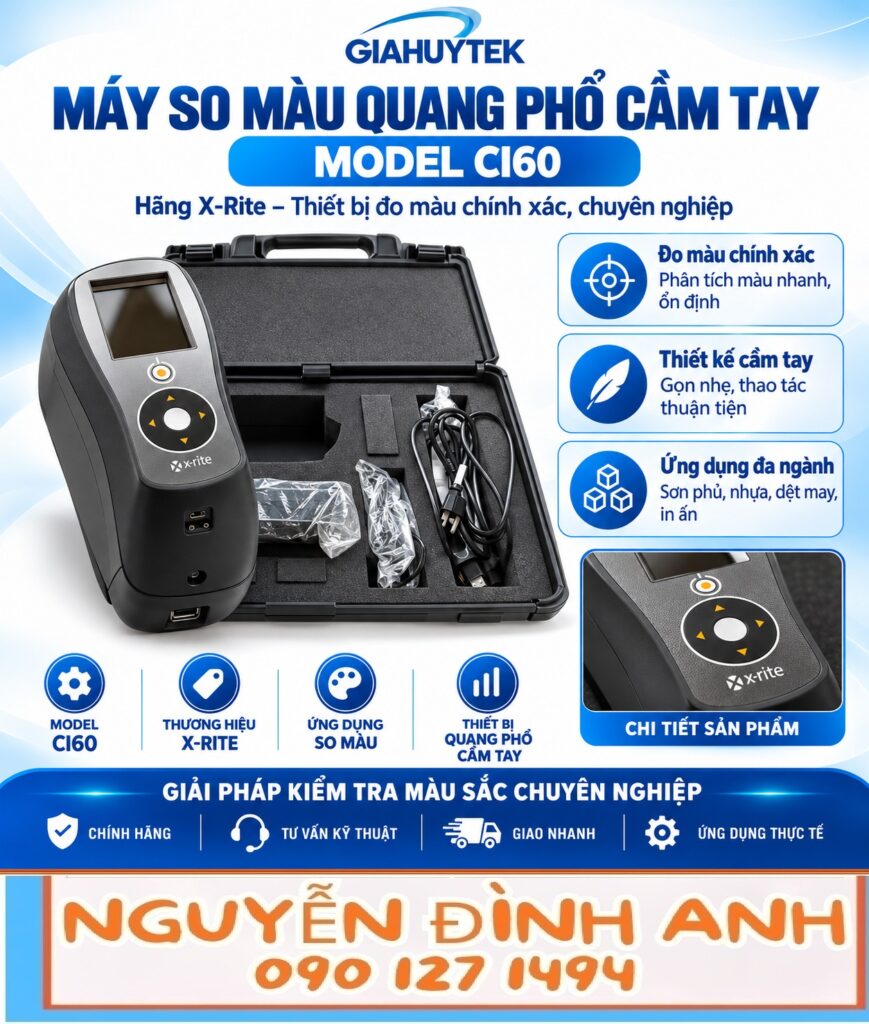 Máy so màu quang phổ cầm tay X-Rite Ci60 – Nguyễn Đình Anh